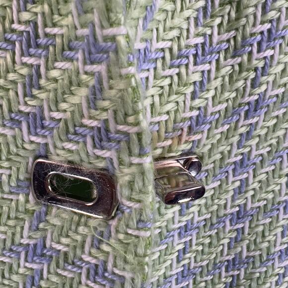Sag Harbor Petites sz. 12 P green & blue Tweed jacket, spring, winter #2425 - Picture 9 of 9